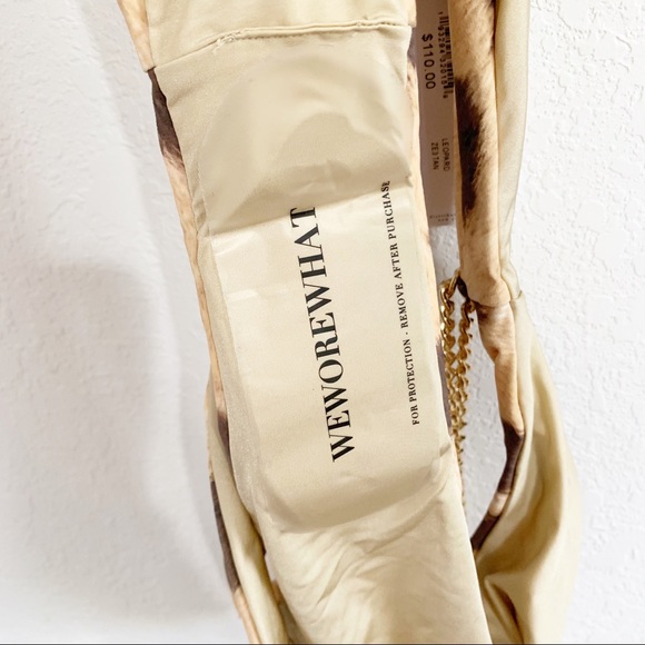 WeWoreWhat Belted Delilah Bikini Bottom Leopard XL - Picture 10 of 12